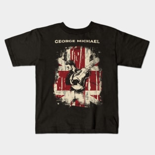 Vintage Distressed George Michael Kids T-Shirt